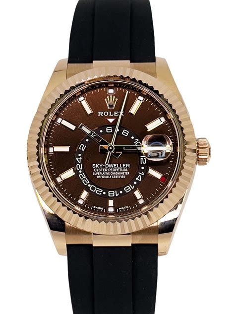 rolex sky dweller chocolate dial price|rolex sky dweller price uk.